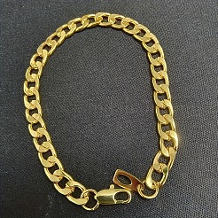 Ensembles de colliers et bracelets en alliage de chaînes cubaines pour hommes&nbsp;WG37A02-07