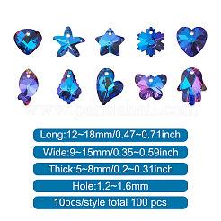 Pendenti del rhinestone di vetro&nbsp;YS-TAC0007-01A
