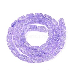 Trasparente perle di vetro crackle fili&nbsp;GLAA-NH0001-04-A07