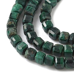 Natur Malachit Perlen Stränge&nbsp;G-D306-B01-2x2mm