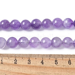 Natürlichen Amethyst Perlen Stränge&nbsp;G-M445-8MM-01A