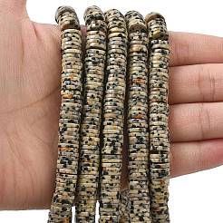 Natur Dalmatiner Jaspis Perlen Stränge&nbsp;G-G329-B05-8x1mm