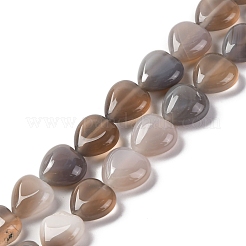 Fili di perle agata grigio naturale &nbsp;G-I372-A18-01