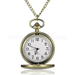 Rotonde piatte quarzo lega orologi da tasca&nbsp;WACH-N039-04AB-A