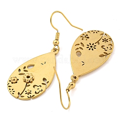 Pendientes colgantes de acero inoxidable 304 con revestimiento iónico (IP) para mujer&nbsp;EJEW-E304-01G