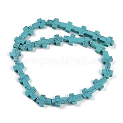 Filo di perline turchesi sintetici&nbsp;G-I369-A09-02