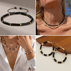 1 Strang natürliche schwarze Onyxperlenstränge&nbsp;G-PA0002-32