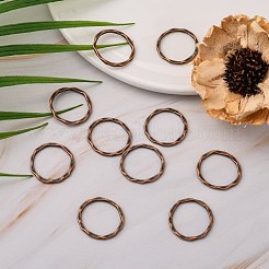 Anillos de enlace de estilo tibetano&nbsp;PALLOY-A017-R-FF