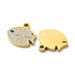 304 Edelstahl-Emaille-Anhänger&nbsp;STAS-L022-166G