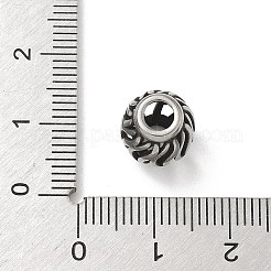 Perles européennes en acier inoxydable 304&nbsp;STAS-H238-09A-AS