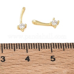 Messingpflaster klare Zirkonia Charms&nbsp;CU-CBA9FFD-11G-08