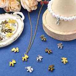 30 pendentif en alliage avec breloques animales bicolores&nbsp;FIND-FS0005-35