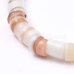 Pulseras de cuentas elásticas de concha natural&nbsp;BJEW-JB05183-03