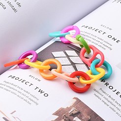 Catene di chicchi di caffè in acrilico e plastica fatte a mano&nbsp;X-AJEW-JB00750