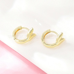 Boucles d'oreilles en laiton&nbsp;EJEW-D348-27G