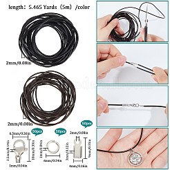 Kit fai da te per realizzare collane e braccialetti con cordino in pelle di vacchetta&nbsp;DIY-SC0024-62
