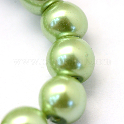 Perles de verre nacrées cuites au four&nbsp;HY-Q330-8mm-26