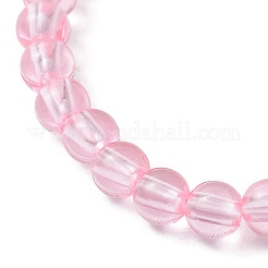 Braccialetti elastici trasparenti con perline di plastica per bambini&nbsp;BJEW-JB11507-01