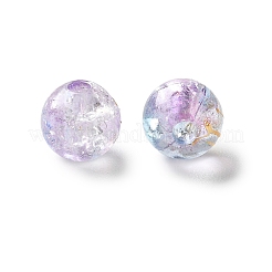 Perles en acrylique transparentes craquelées&nbsp;DACR-D300-01B-8mm