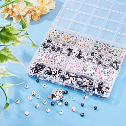 1000pcs 40 Arten Acrylperlen&nbsp;MACR-TA0002-10