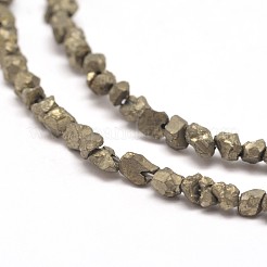 Natürliche Pyrit Nuggets Perlen Stränge&nbsp;G-I125-84