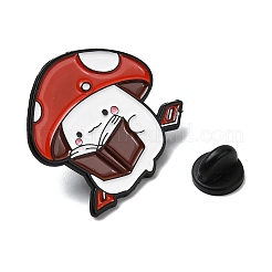 Spille smaltate a forma di fungo&nbsp;JEWB-I055-02EB-03