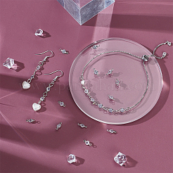 100 breloque connecteur en laiton pavé de zircone cubique transparente&nbsp;FIND-UN0007-53