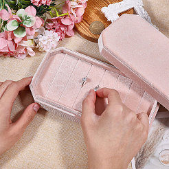 Cajas organizadoras de anillos de terciopelo con tapa&nbsp;CON-WH0089-191