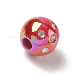Sertissage de strass européens en acrylique opaque plaqué UV&nbsp;AC-CBA6658-06