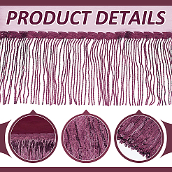 Garniture de gland de sequin&nbsp;DIY-WH0430-536G