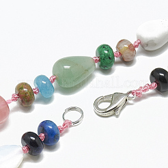 Collares naturales y sintético con cuentas de piedras preciosas&nbsp;NJEW-S389-24