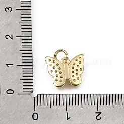 Messing micro pave klar zirkonia charme&nbsp;CU-L001-09G-07