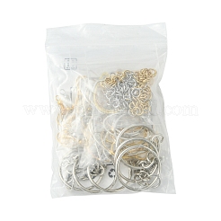 DIY Sechseck/Tropfen/Oval/Dreieck Messing Ohrhänger Schmuckherstellung Kits&nbsp;DIY-FS0007-62