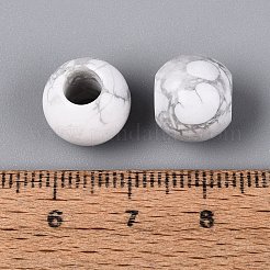 Natürliche Howlith europäische Perlen&nbsp;G-Q602-09A-06