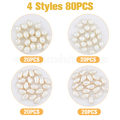 80 pz 4 stili di pendenti in perle finte acriliche&nbsp;FIND-FH0007-08