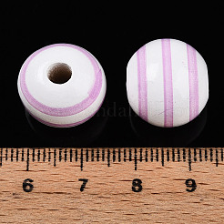 Perles de bois imprimées sur le thème de Pâques&nbsp;WOOD-T032-22K