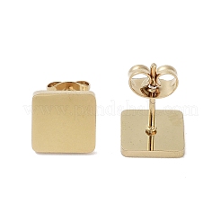 Boucles d'oreilles à tige en acier inoxydable 304 plaqué sous vide PVD pour femmes&nbsp;EJEW-A048-46D-G