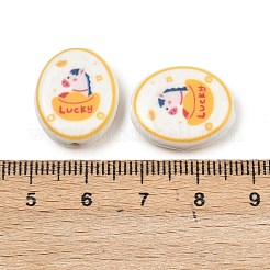 Perline di porcellana fatti a mano stampati&nbsp;PORC-B009-01A