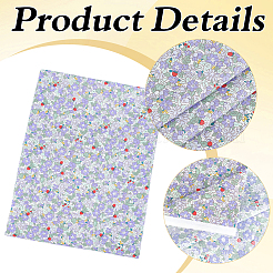 Tissu en coton imprimé de fleurs pour vêtements et loisirs créatifs&nbsp;DIY-WH0622-781A