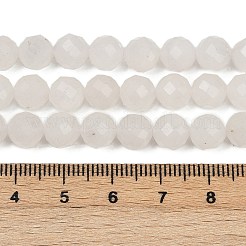 Natürliche weiße Jade perlen Stränge&nbsp;LS-G-RM2025-B34-8mm