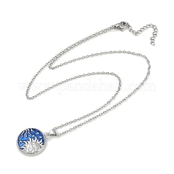 Colliers pendentifs en laiton avec émail&nbsp;LS-NJEW-Z088-04P