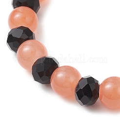4 bracelet à breloques en alliage émaillé sur le thème d'Halloween&nbsp;BJEW-JB12112