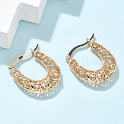 Orecchini a cerchio in ottone per le donne&nbsp;EJEW-G436-01G