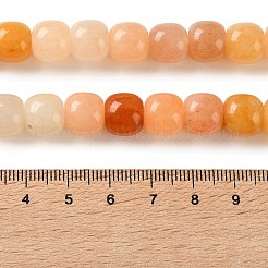 Natürliche goldene Seidenjadeperlenstränge&nbsp;G-C284-A01-01