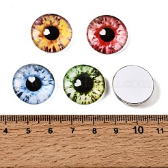 Cabochons en verre transparent imprimé&nbsp;GL-CBAA22A-10