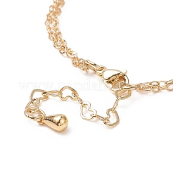 Armband mit Muschelperlen und Blattanhänger&nbsp;BJEW-TA00239
