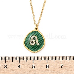 Colliers avec pendentif constellation en acier inoxydable 304 micro pavé de zircones cubiques&nbsp;NJEW-R021-01G-05