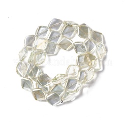 Chapelets de perles en verre électroplaqué&nbsp;EGLA-L032-FR04