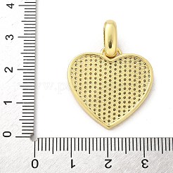 Pendentifs avec zircon cubiques à micro-pavés en laiton&nbsp;KK-S511-22G