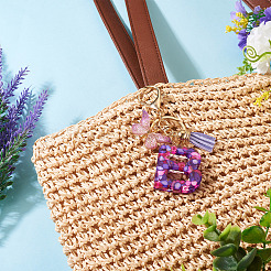 Porte-clés pendentif papillon en résine&nbsp;KEYC-TAC0034-03B